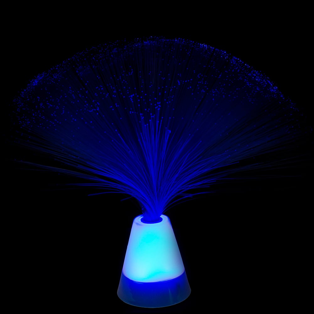 Blue Fibre Optic Lamp