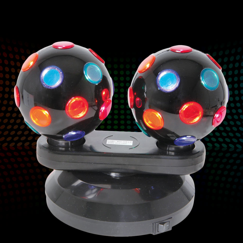 Dual Rotating Disco Ball-