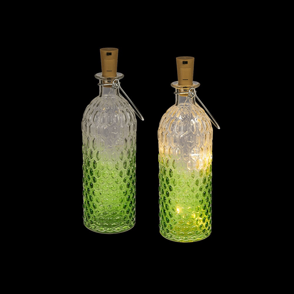 Green Bottle with Cork Light-