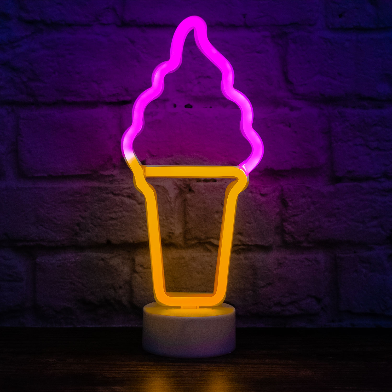 Standing deals neon light