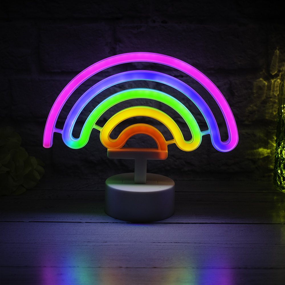 Rainbow Neon Stand Light-