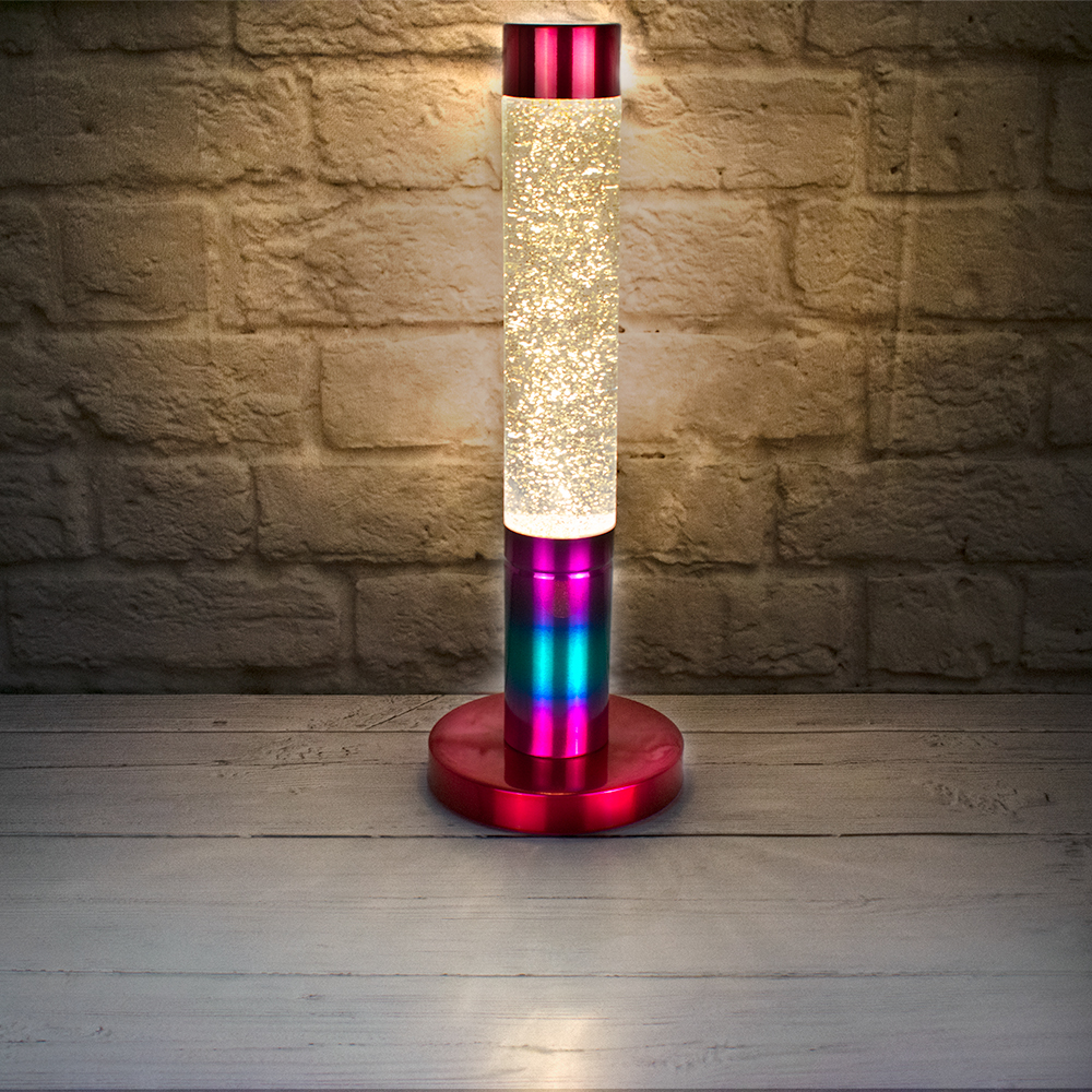 Rainbow Glitter Lamp-