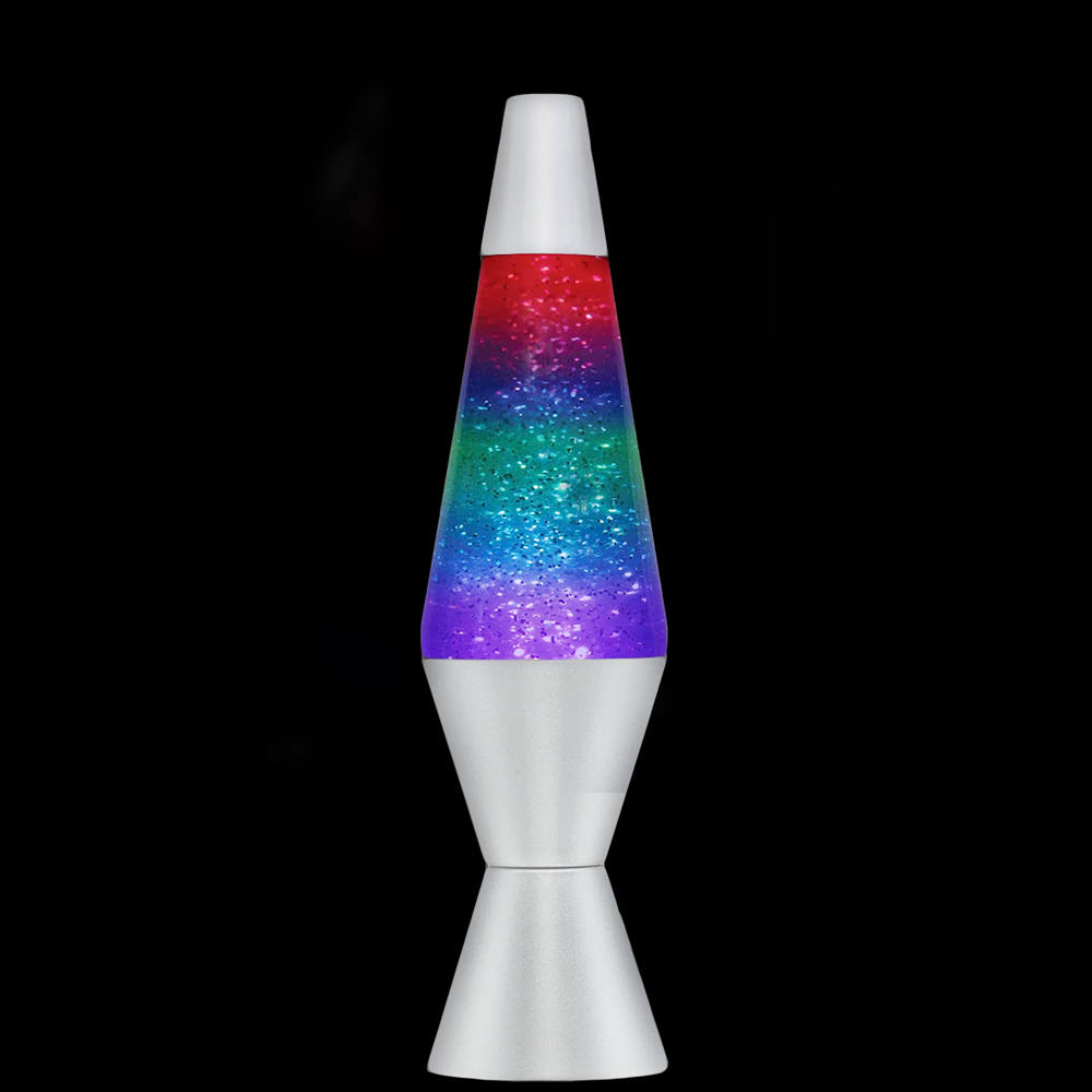 Tri Colour Glitter Lava Lamp-